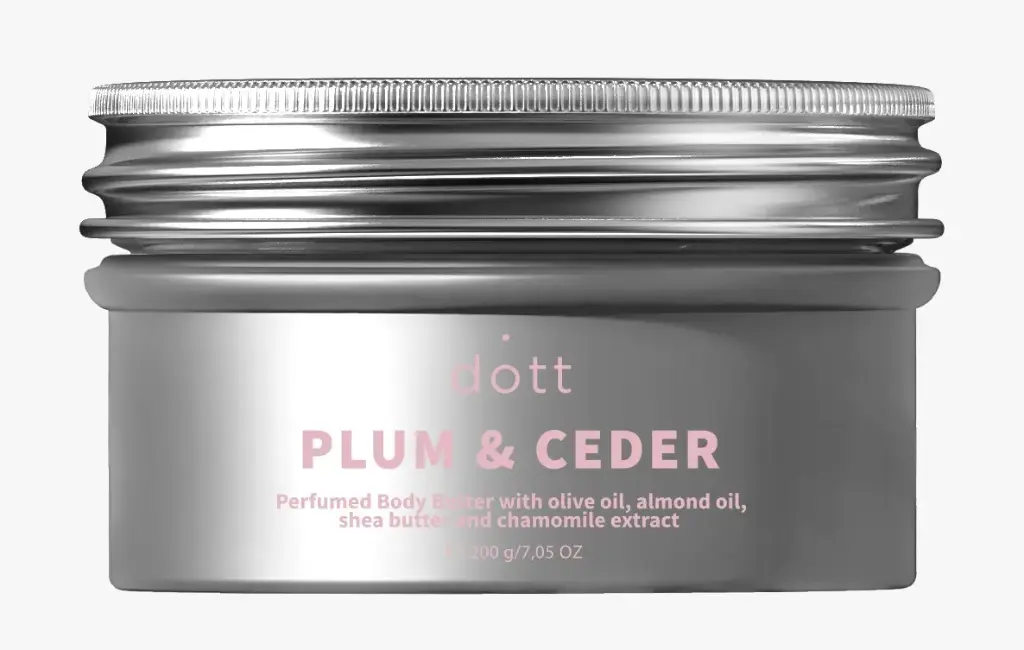 Dott-Perfumed Body Butter With Olive Oil, Almond Oil, Shea Butter And Chamomile Extract | PLUM & CEDAR 200g
