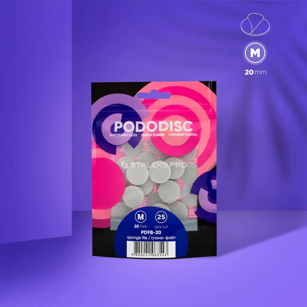 [PDFB-20] Staleks-Disposable Files Sponges For Pedicure