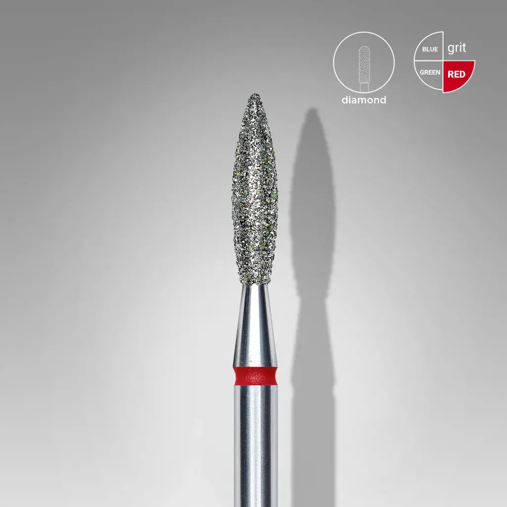 [FA10B023/10] Staleks-Diamond Nail Drill Bit Flame Blue Expert 2.3 mm