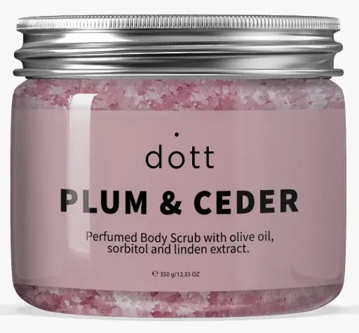 Perfumed Body Scrub With Olive oil, Sorbitol And Linden Extract | PLUM & CEDAR 350g