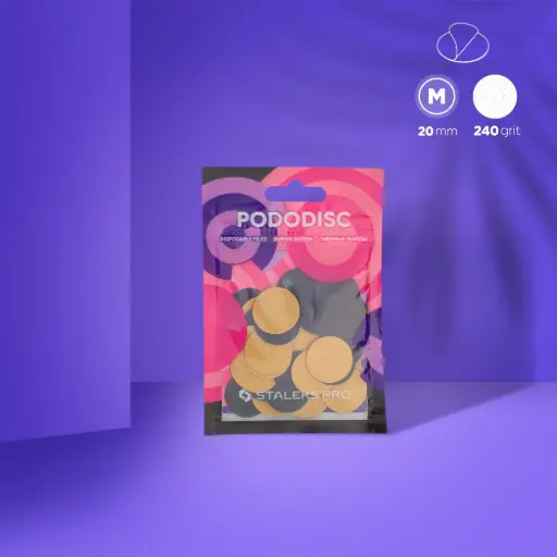 [PDF-20-240W] Staleks-Pododisc White File Disc 240 - 20mm
